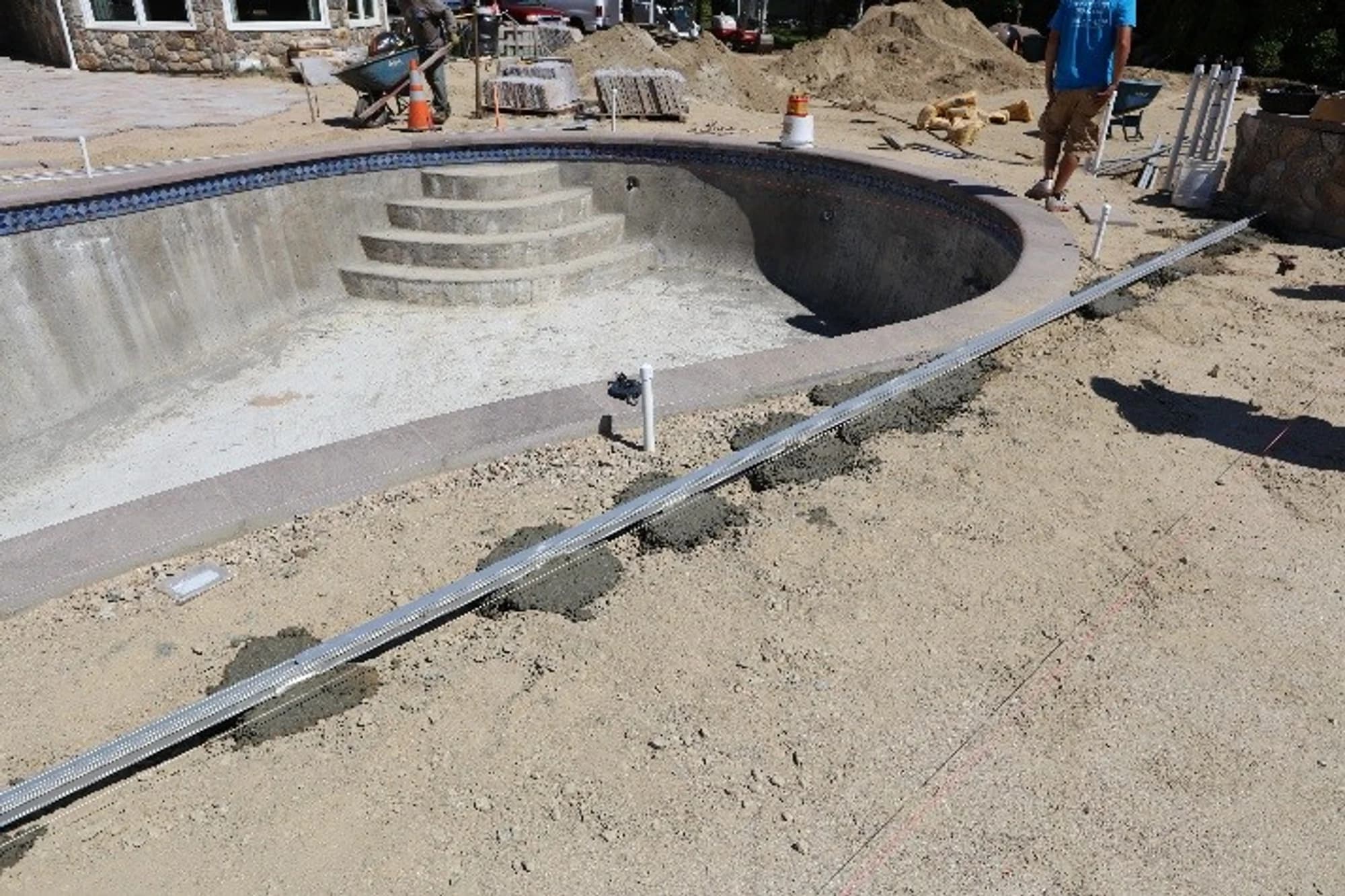Pool cover installation step 10